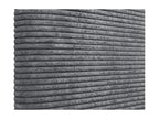 Lysvia Plain Corduroy Headboard 150x105 with Bed Legs 150/160 - Dark Grey KRLL55194