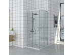 Shower enclosure 65x105 cm corner opening with easy entry, height 200 cm, in tempered glass GJCZ30794