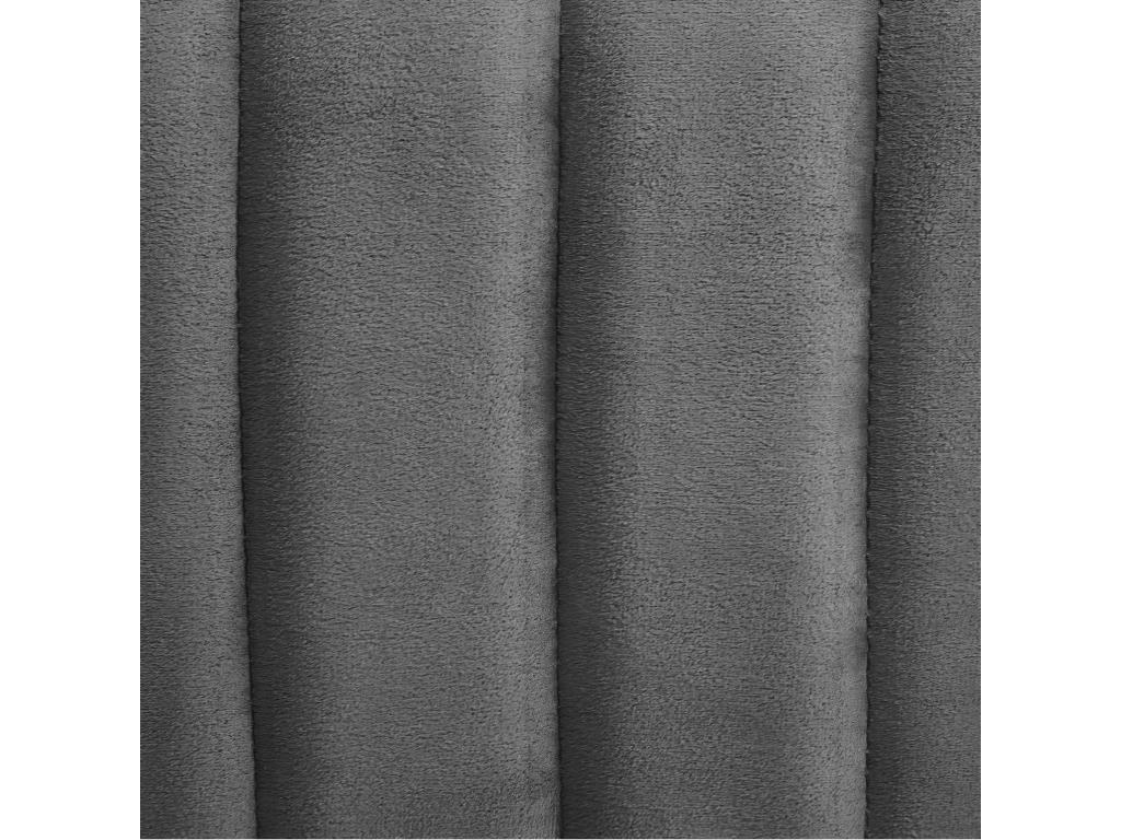 Grey velvet pouf with a wide seat, 52x48 cm, HESA25640