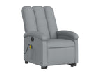 Reclining Massage Chair, Light Grey Fabric GXCQ39925