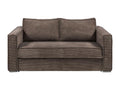 4-seater express convertible sofa in brown corduroy - 160 cm sleeping area - 14 cm mattress Dormeva TSTF77943