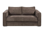 4-seater express convertible sofa in brown corduroy - 160 cm sleeping area - 14 cm mattress Dormeva TSTF77943