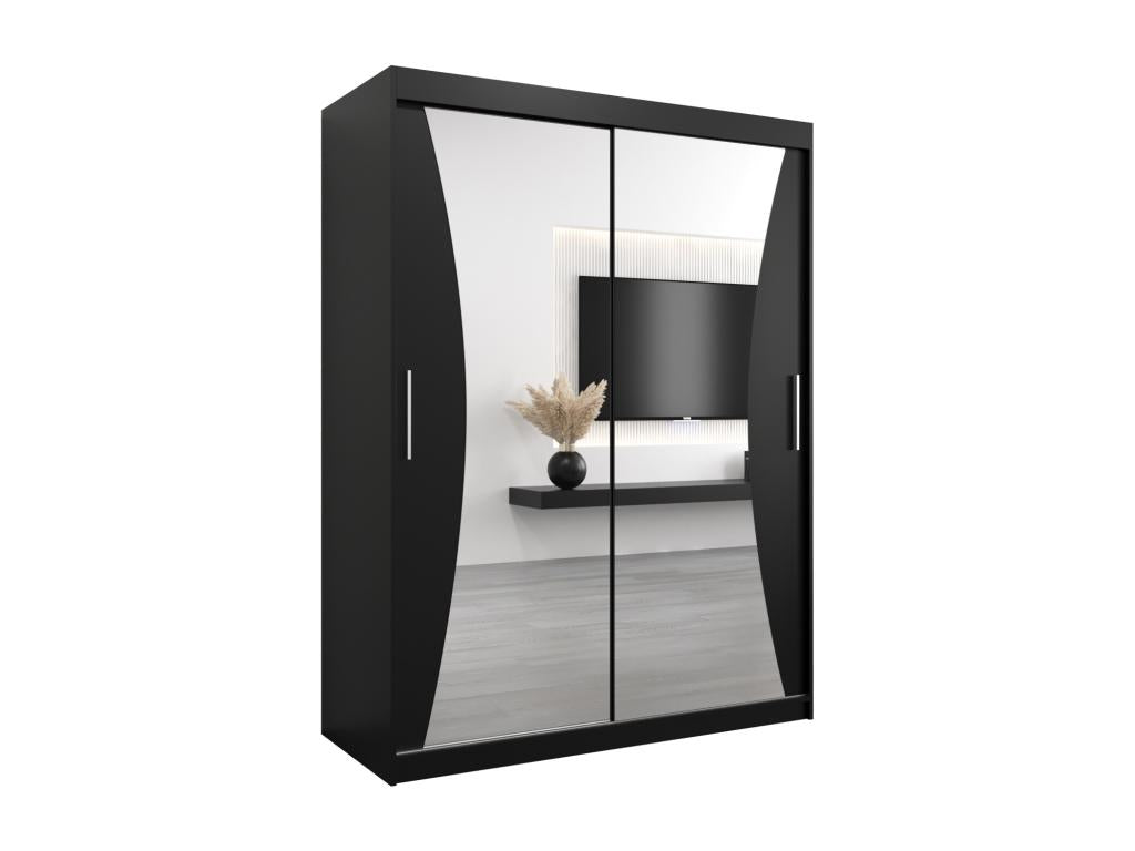 Dormeva Sliding Door Wardrobe 200/150/62 2 Doors Black/Black GAQR73818