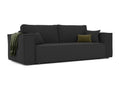 Dormeva reversible convertible sofa in black fabric DNHM39677